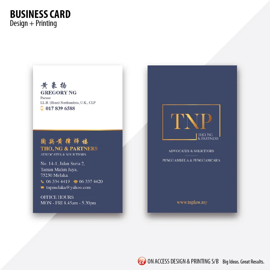 Name cards and member cards