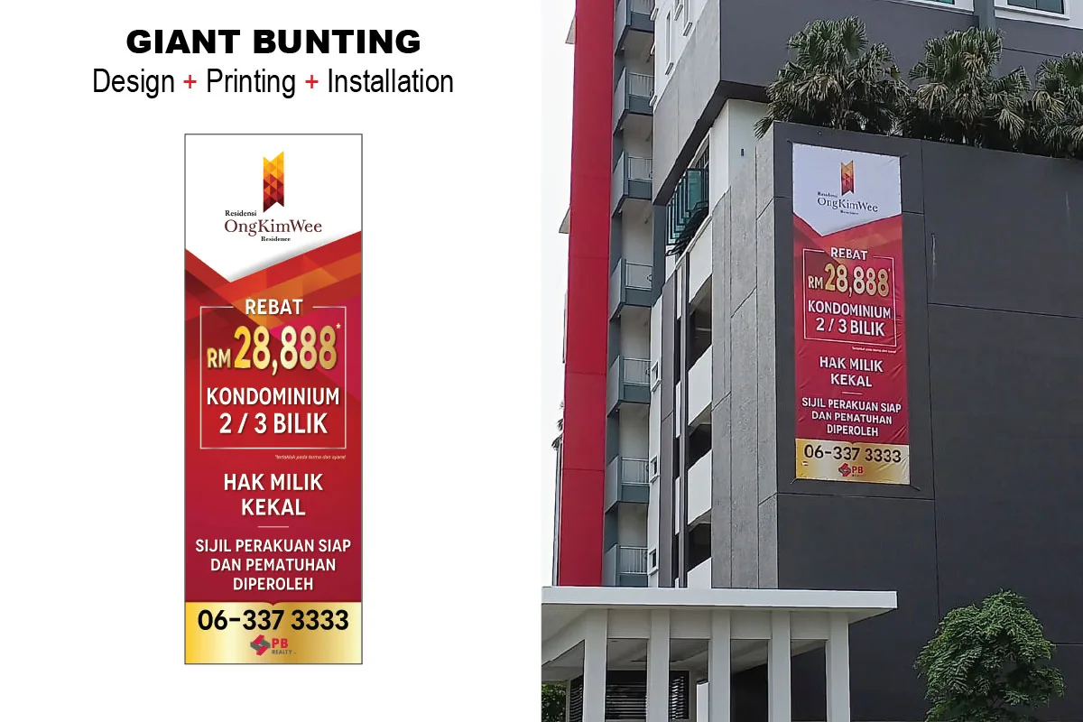 Buntings, giant buntings and banners