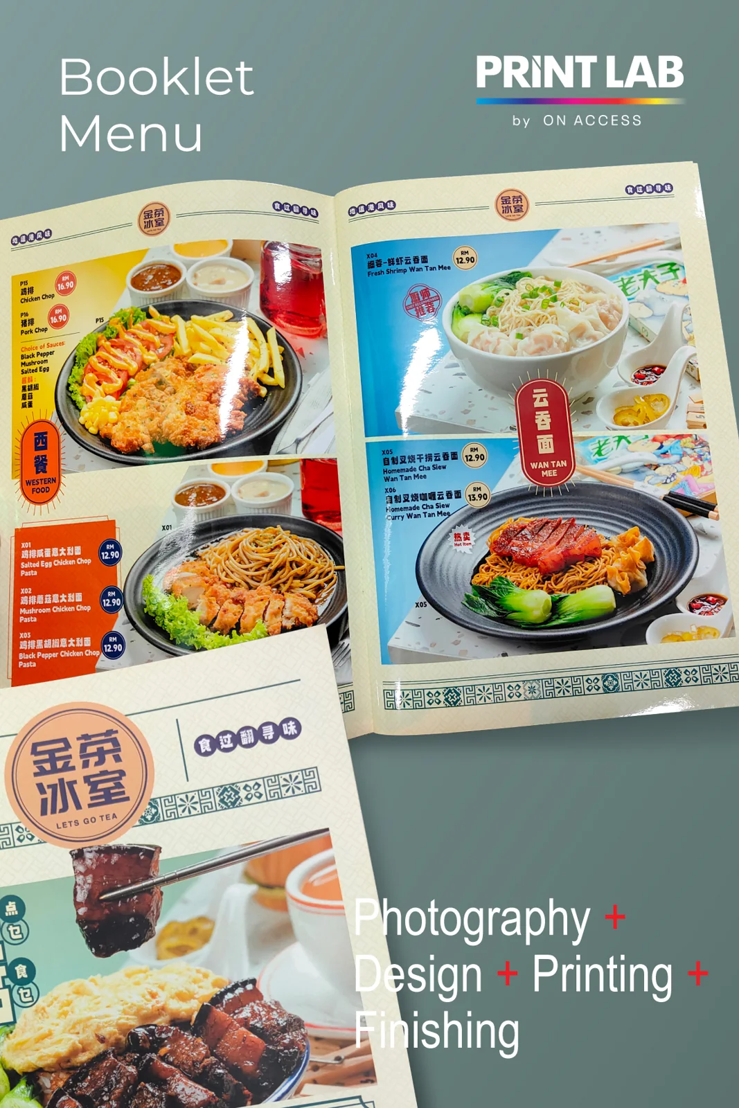 Booklet menu